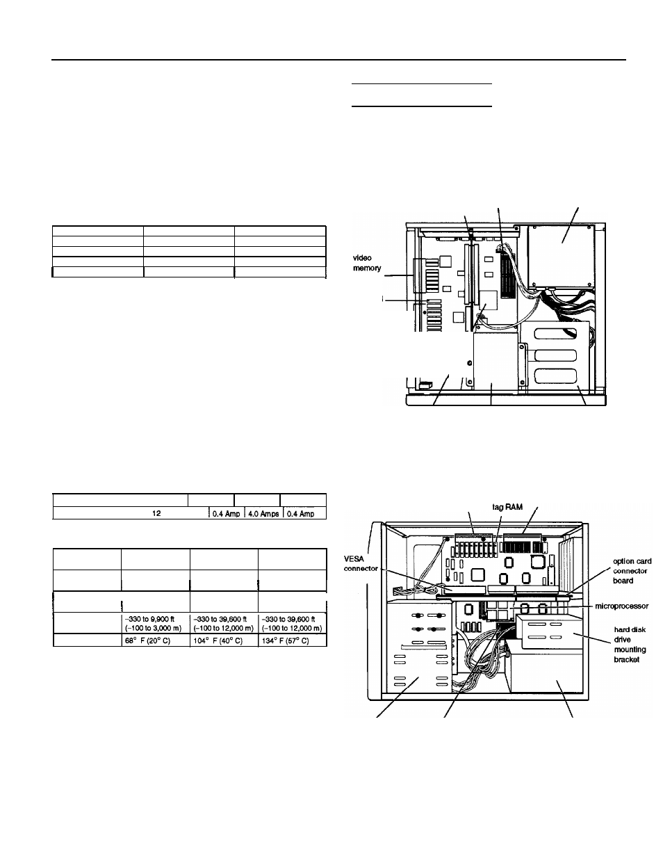 Setup program, Physical characteristics, Power supply | Major subassemblies, Sockets, Setup, Program | Epson ACTIONPC 5000 User Manual | Page 3 / 12