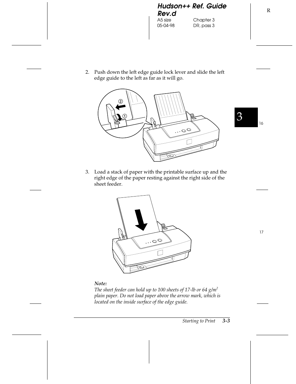 Hudson++ ref. guide rev.d | Epson 300 User Manual | Page 33 / 91