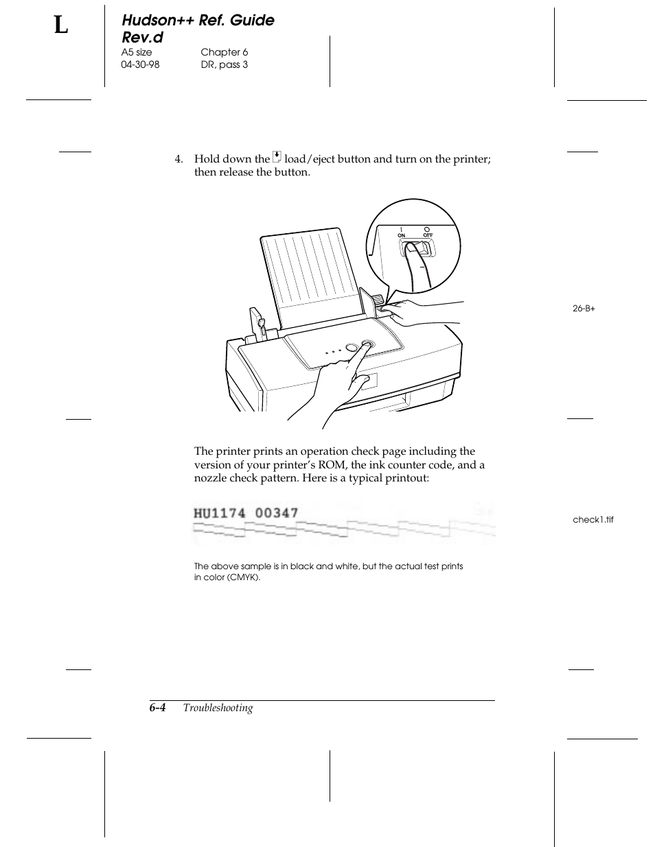 Hudson++ ref. guide rev.d | Epson 300 User Manual | Page 58 / 91