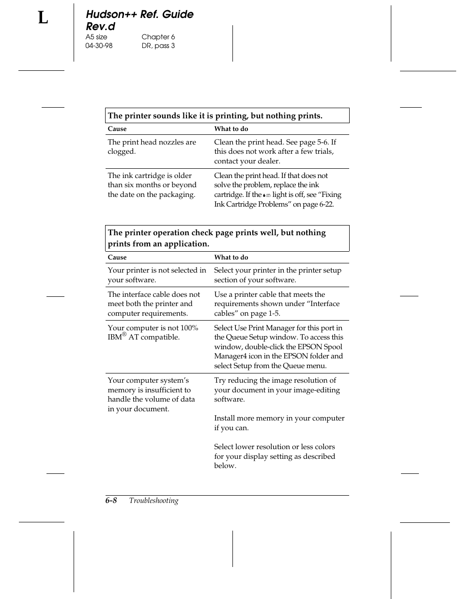 Hudson++ ref. guide rev.d | Epson 300 User Manual | Page 62 / 91