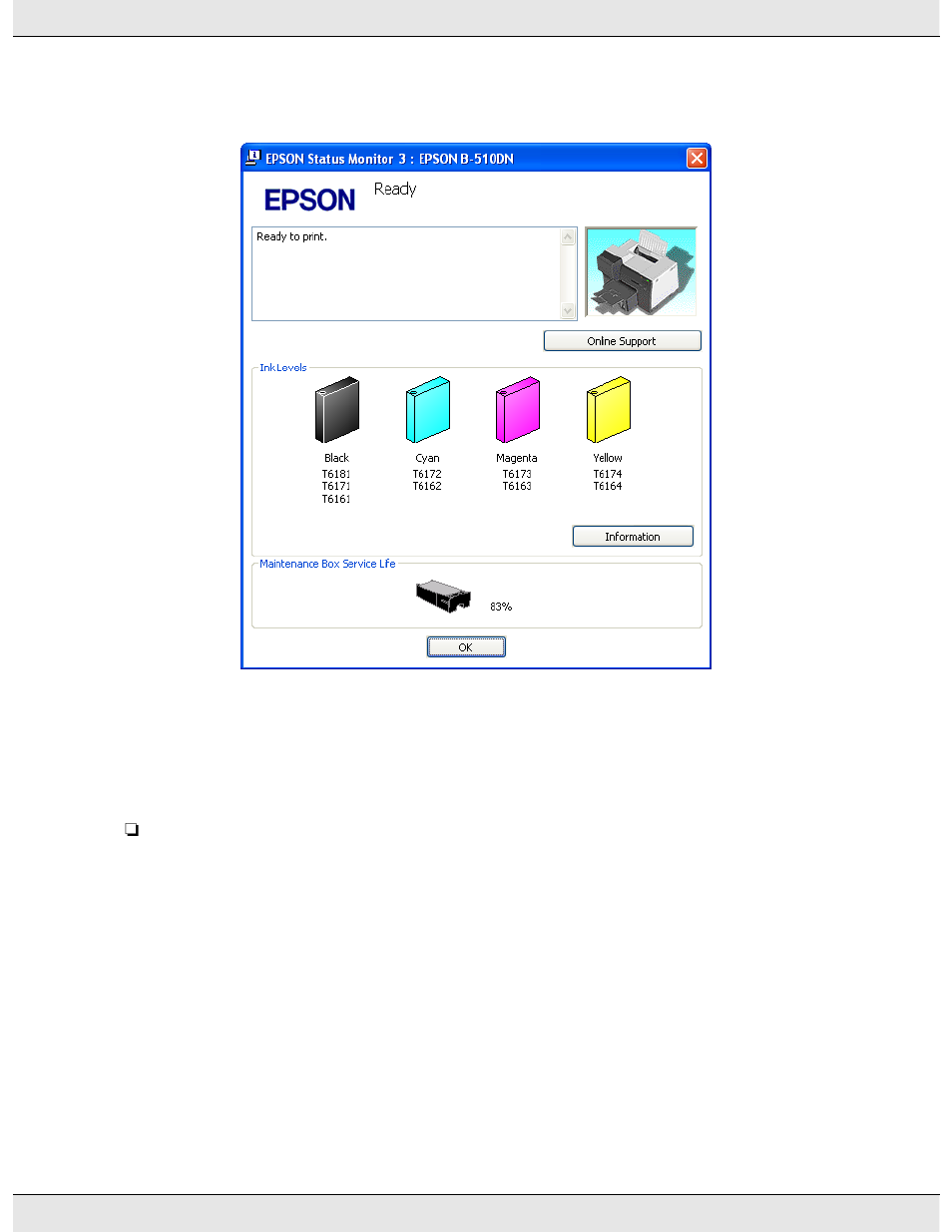 Epson B 310N User Manual | Page 115 / 190
