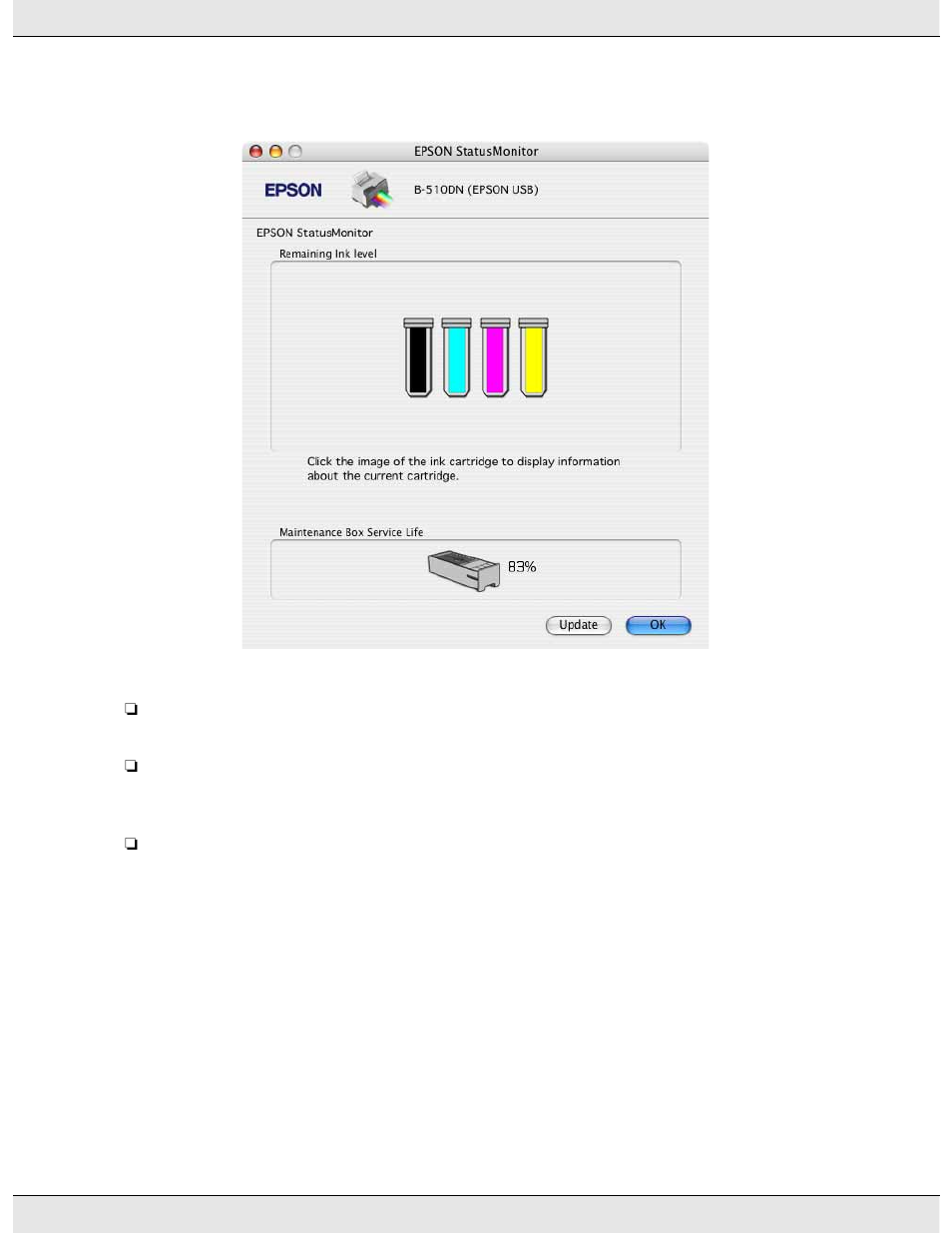 Purchasing a replacement maintenance box | Epson B 310N User Manual | Page 126 / 190