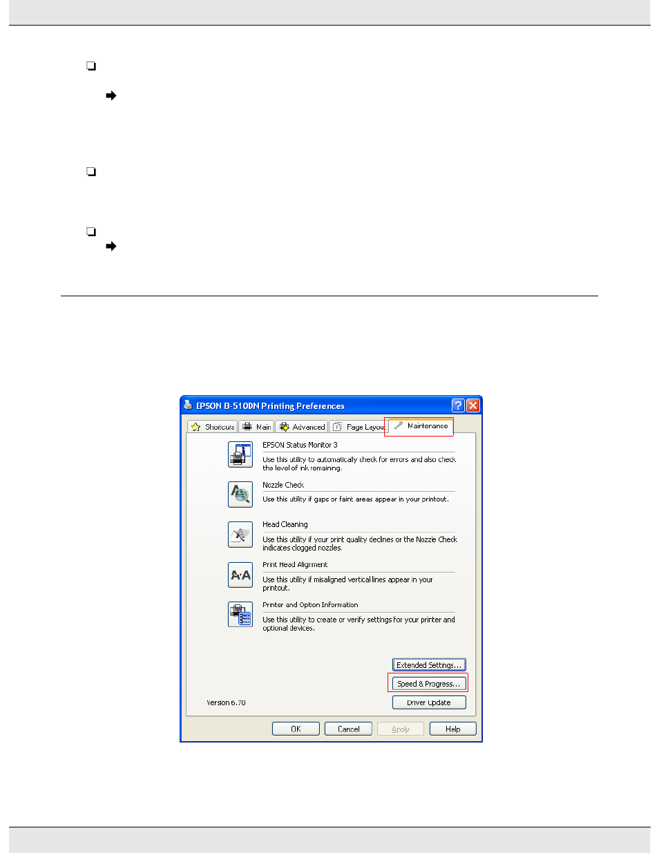 Increasing the print speed (for windows only) | Epson B 310N User Manual | Page 161 / 190