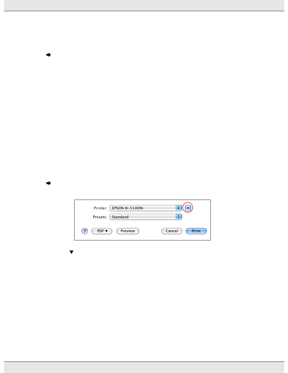 Printer settings for mac os x 10.5 and 10.6 | Epson B 310N User Manual | Page 38 / 190