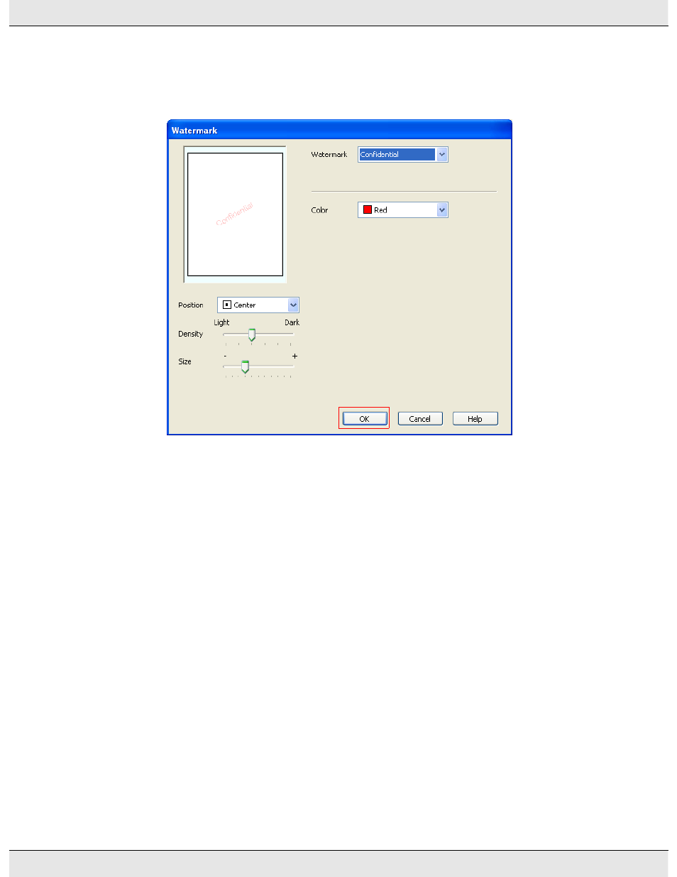 Creating your own watermark | Epson B 310N User Manual | Page 97 / 190