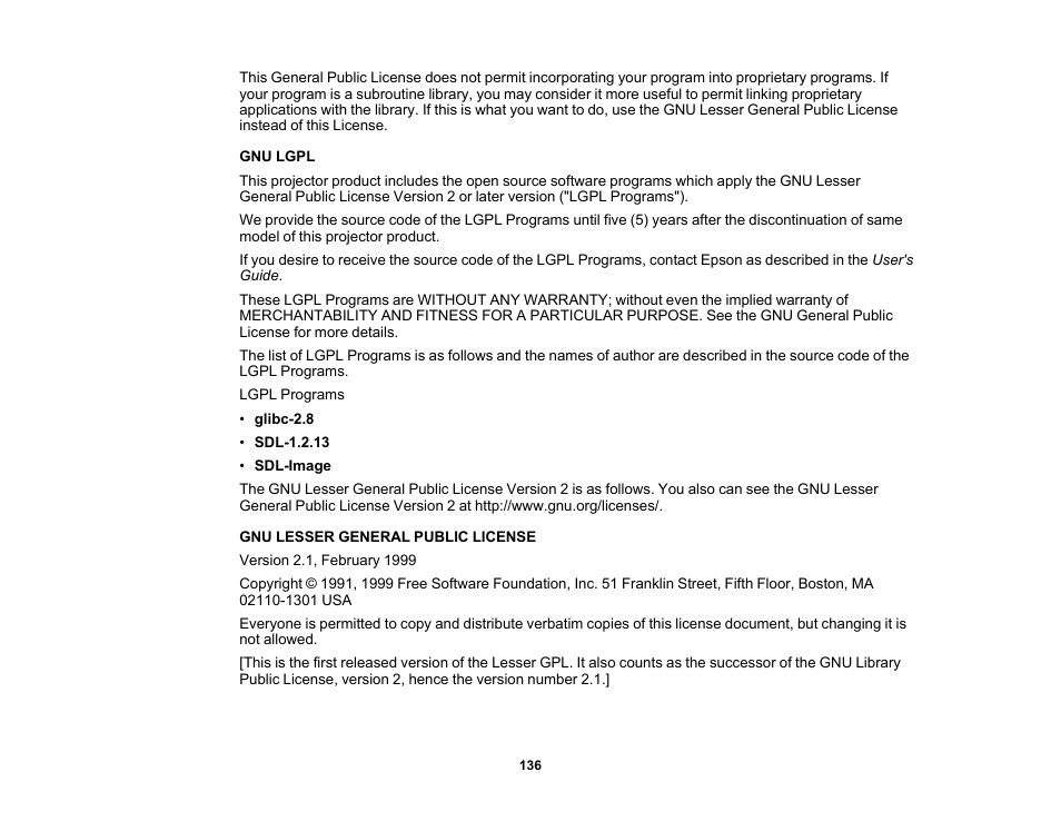 Epson EX3210 User Manual | Page 136 / 171