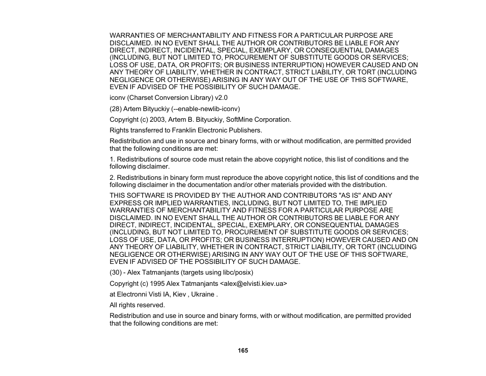 Epson EX3210 User Manual | Page 165 / 171