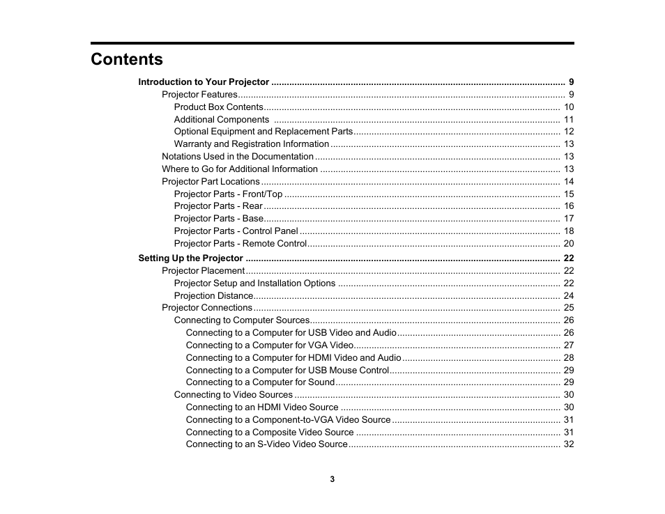 Epson EX3210 User Manual | Page 3 / 171