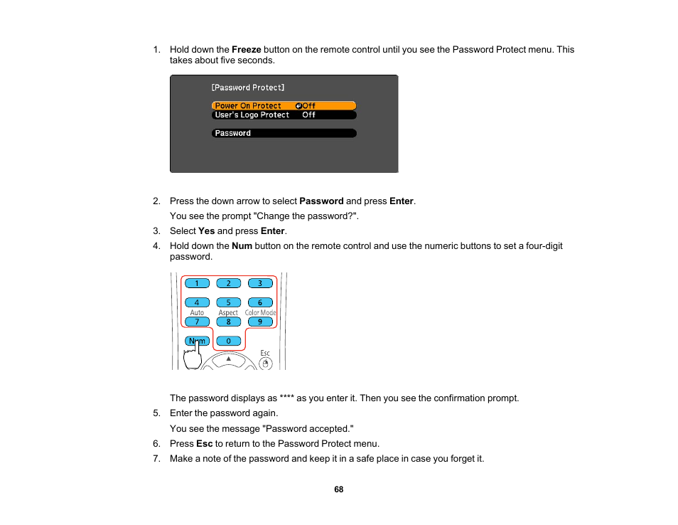 Epson EX3210 User Manual | Page 68 / 171