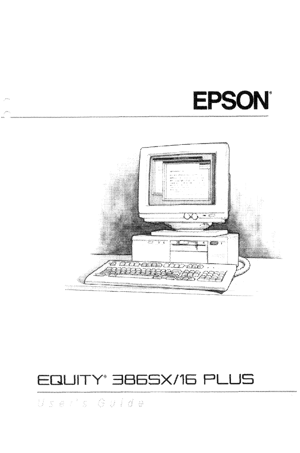 Epson EQUITY 386SX/16 PLUS User Manual | 261 pages