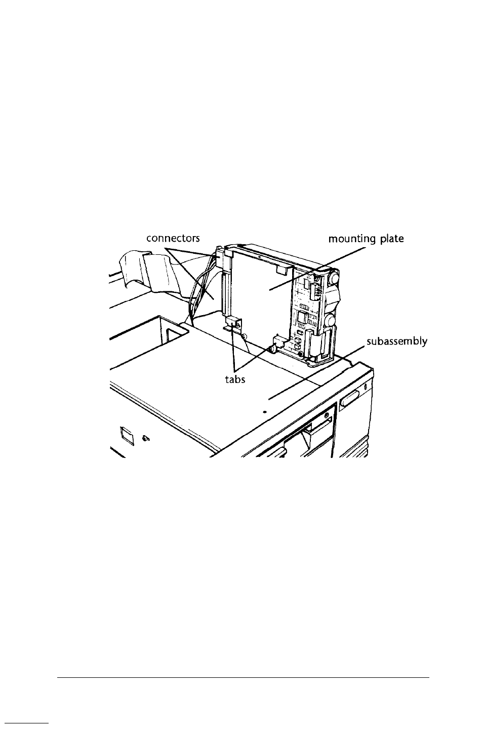 Replacing the drive on the subassembly, B-41 | Epson EQUITY 386SX/16 PLUS User Manual | Page 175 / 261