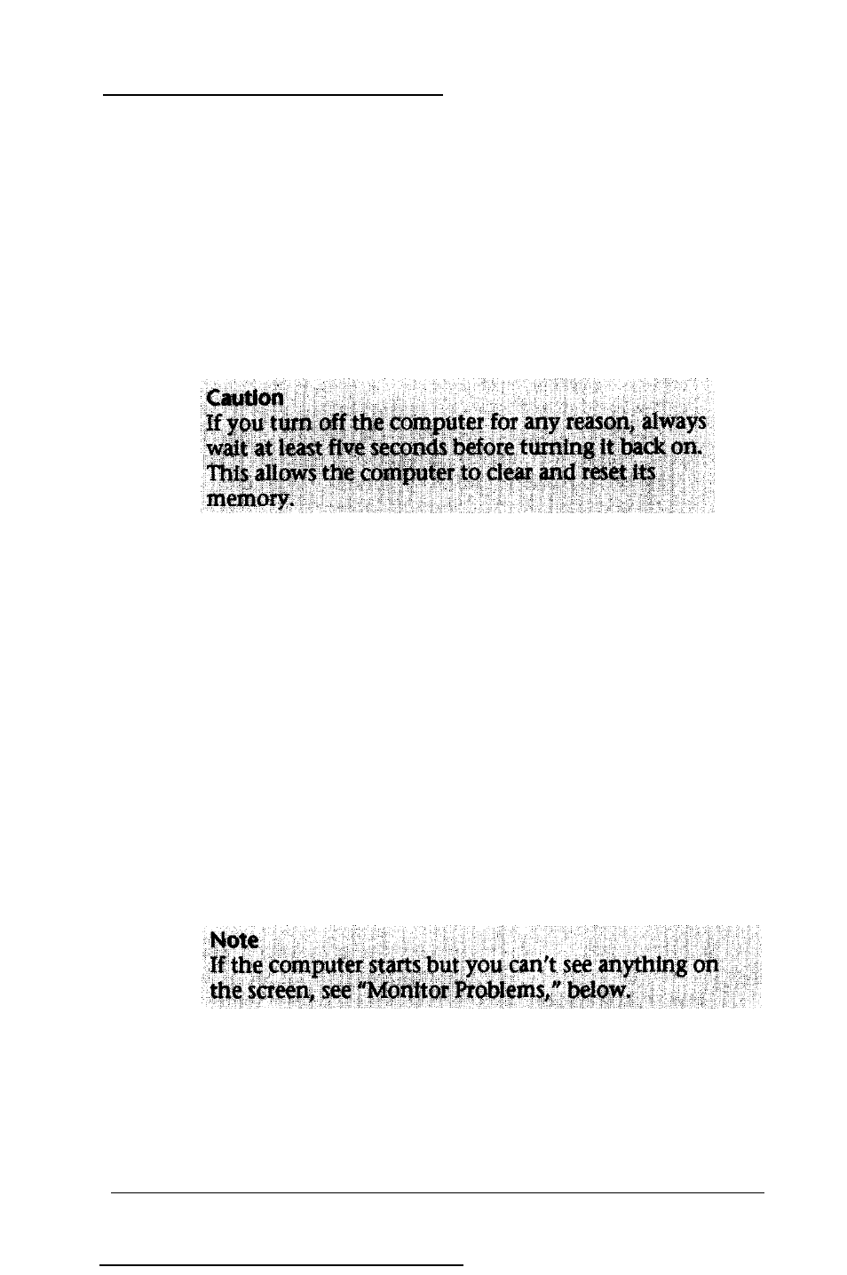 The computer won’t start | Epson EQUITY 386SX/16 PLUS User Manual | Page 217 / 261
