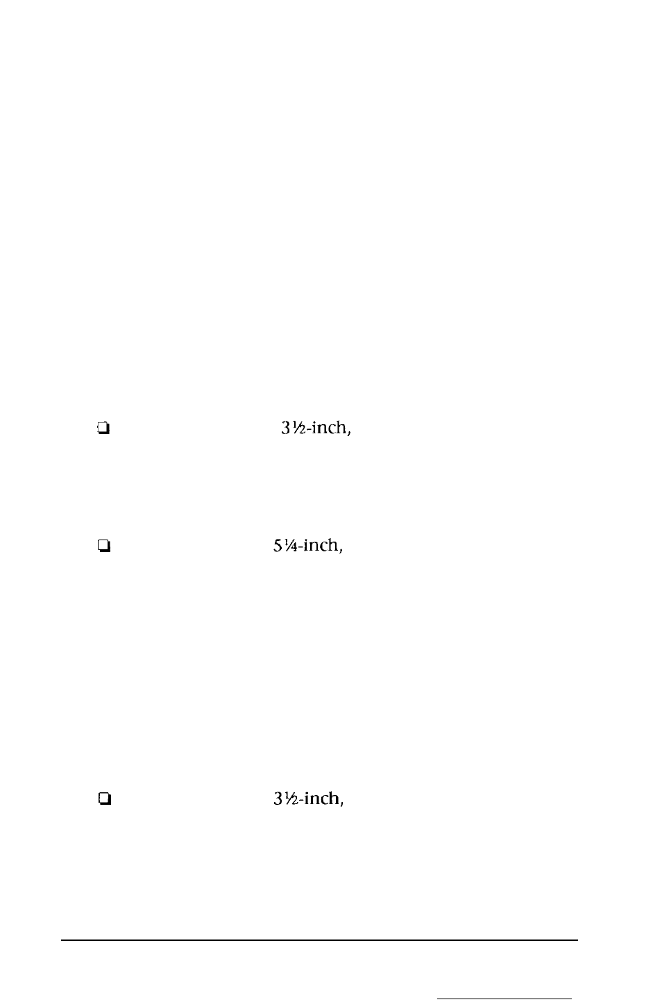 Types of diskette drives | Epson EQUITY 386SX/16 PLUS User Manual | Page 60 / 261