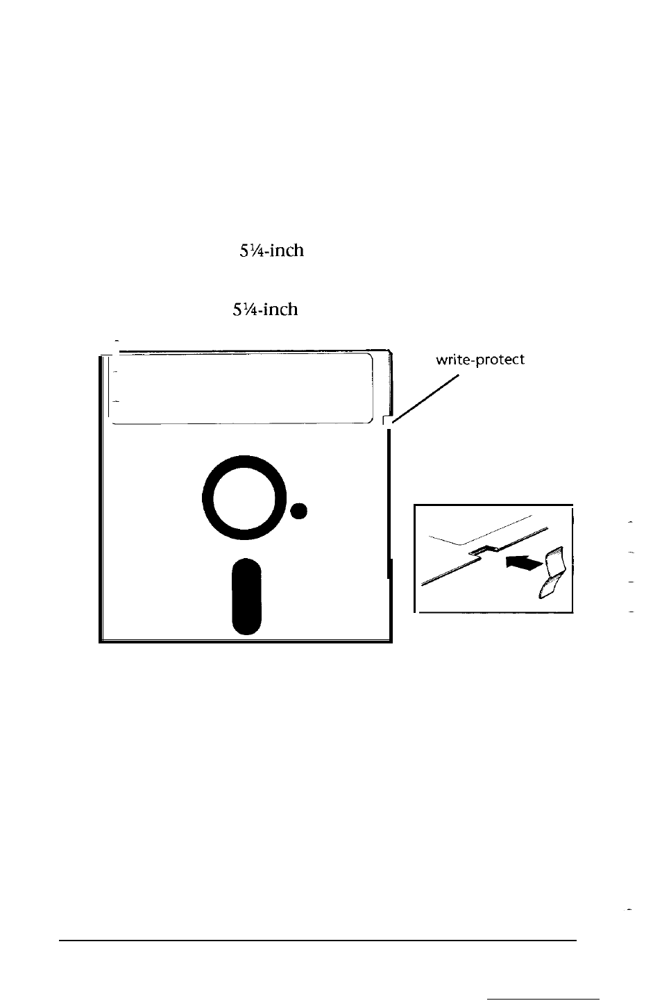 Write-protecting diskettes | Epson EQUITY 386SX/16 PLUS User Manual | Page 64 / 261