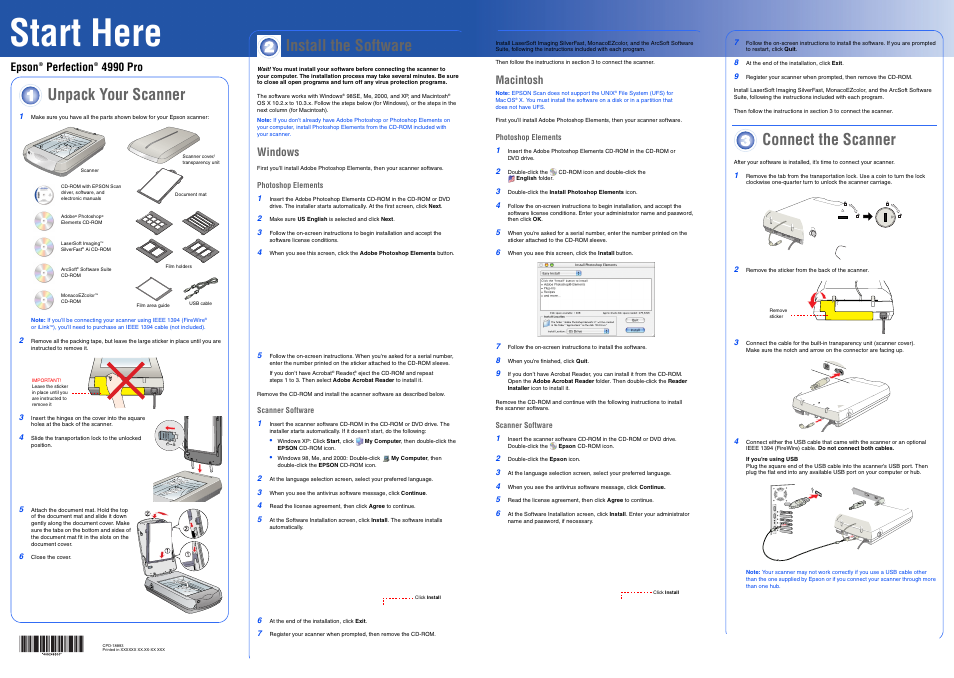 Epson PERFECTION 4990 PRO User Manual | 8 pages