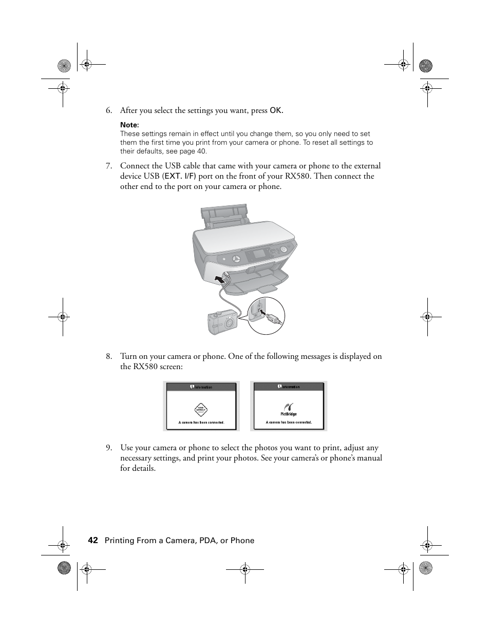 Epson Stylus Photo RX580 User Manual | Page 42 / 95