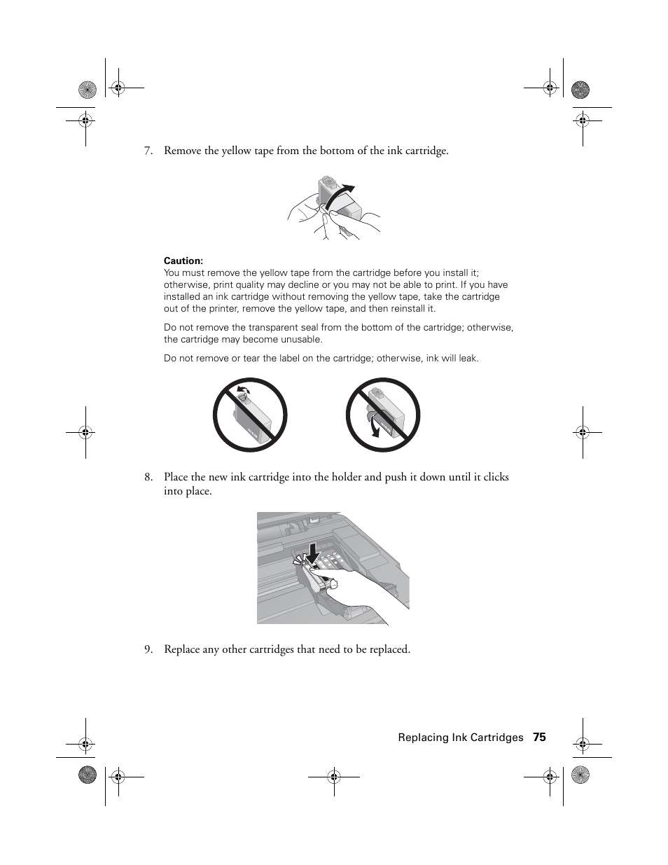 Epson Stylus Photo RX580 User Manual | Page 75 / 95