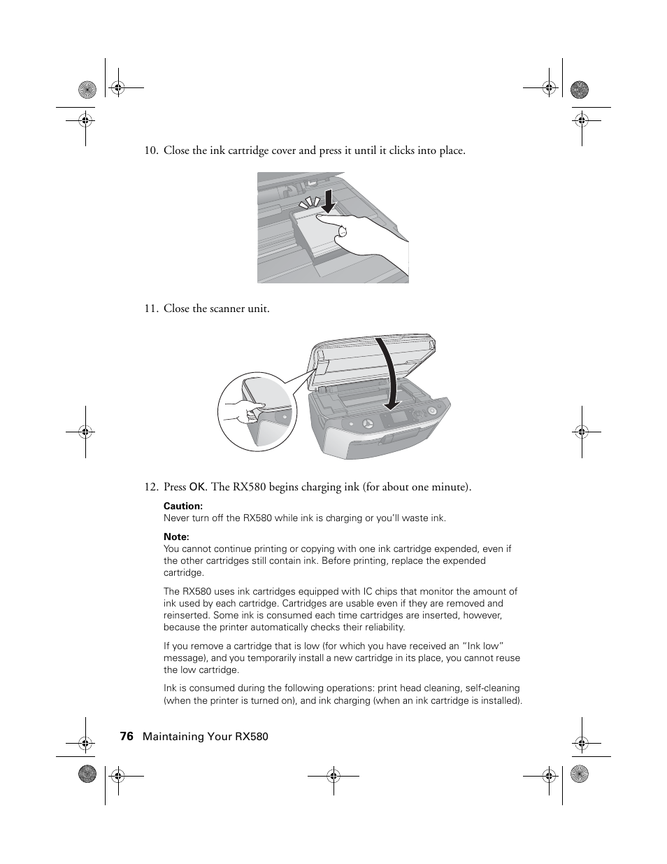 Epson Stylus Photo RX580 User Manual | Page 76 / 95