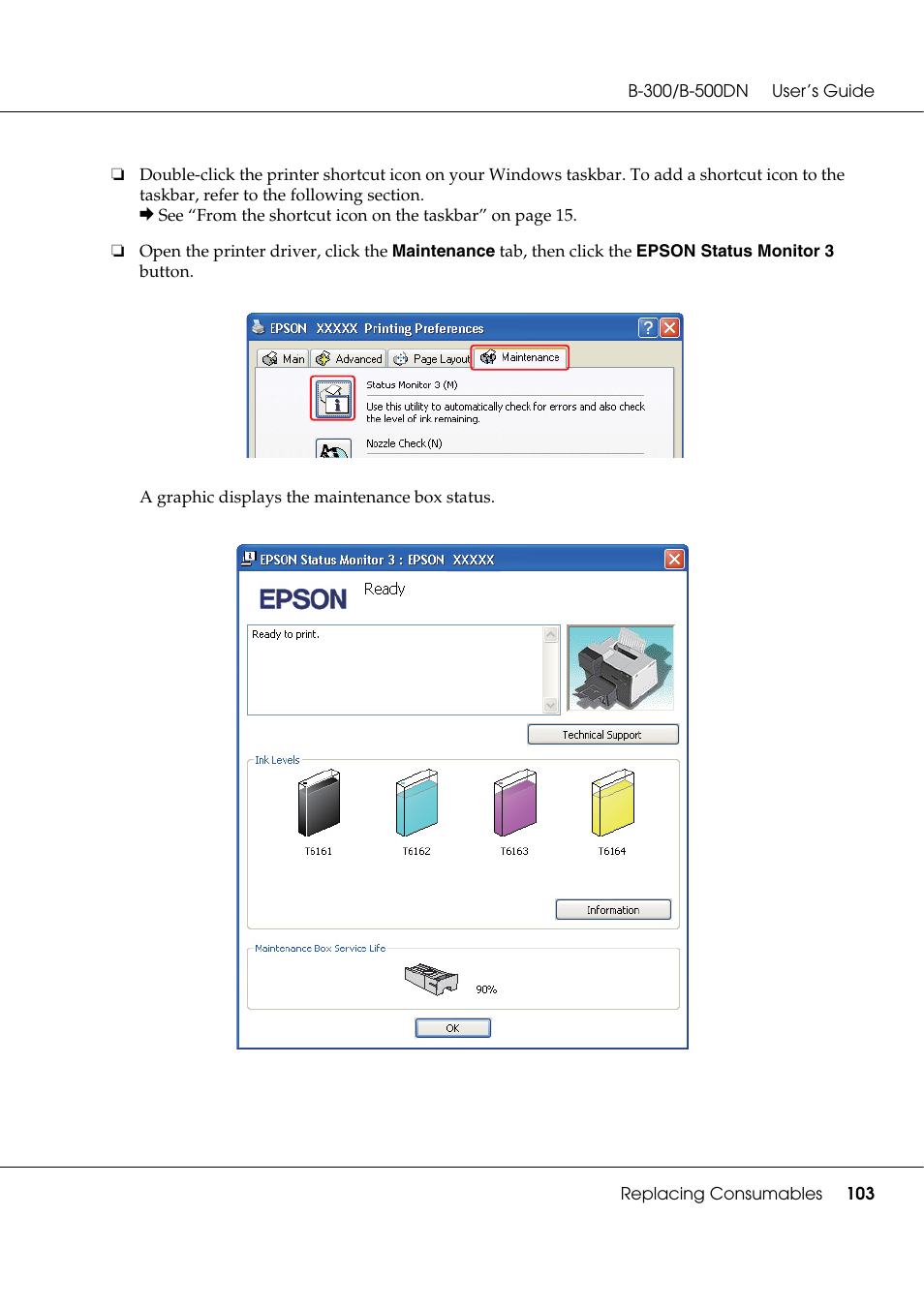 Epson B 500DN User Manual | Page 103 / 168