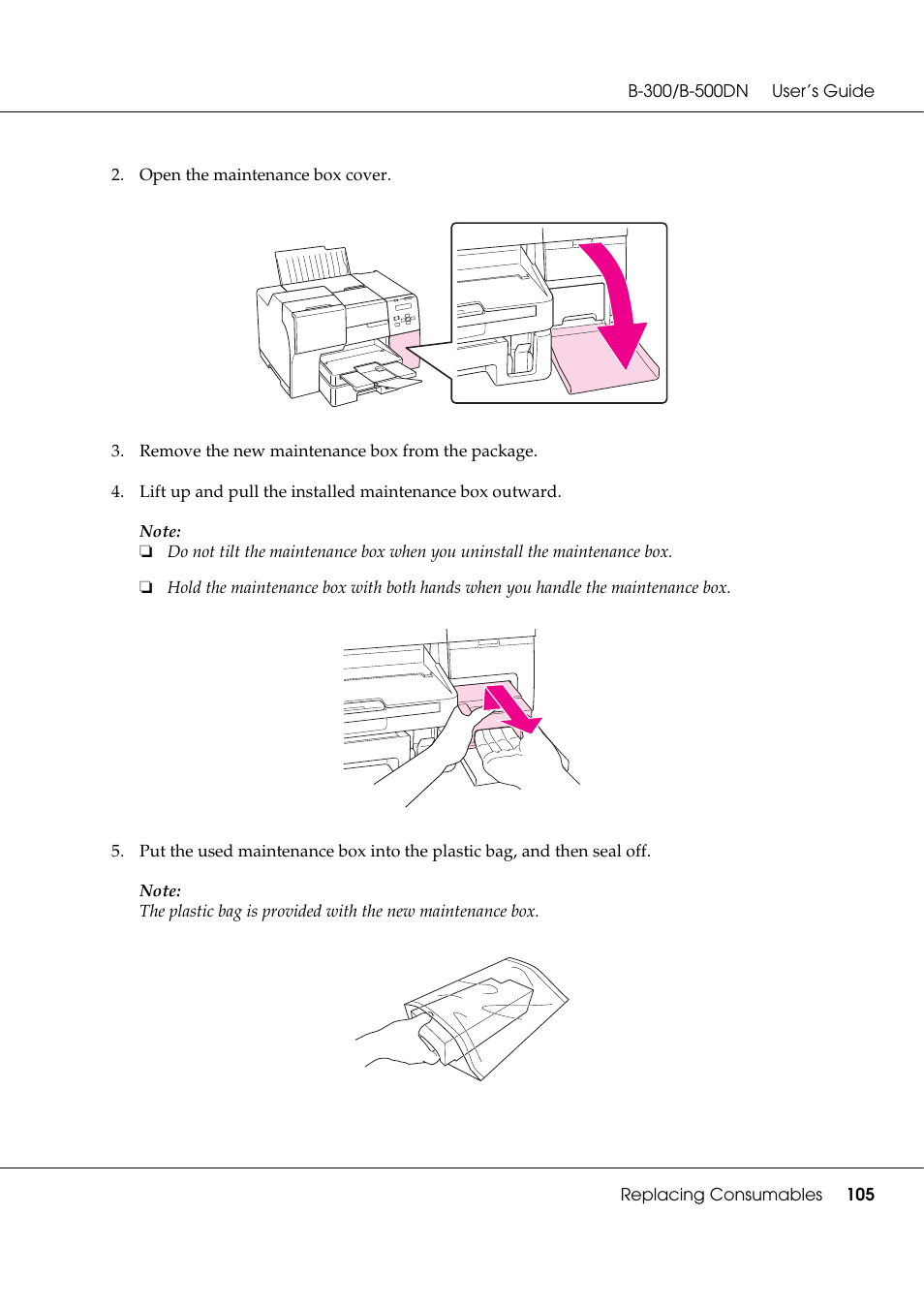 Epson B 500DN User Manual | Page 105 / 168