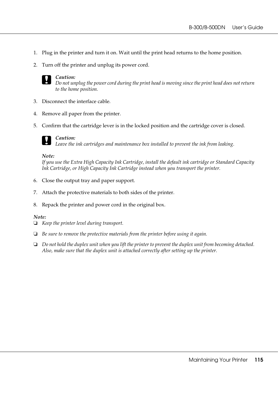 Epson B 500DN User Manual | Page 115 / 168