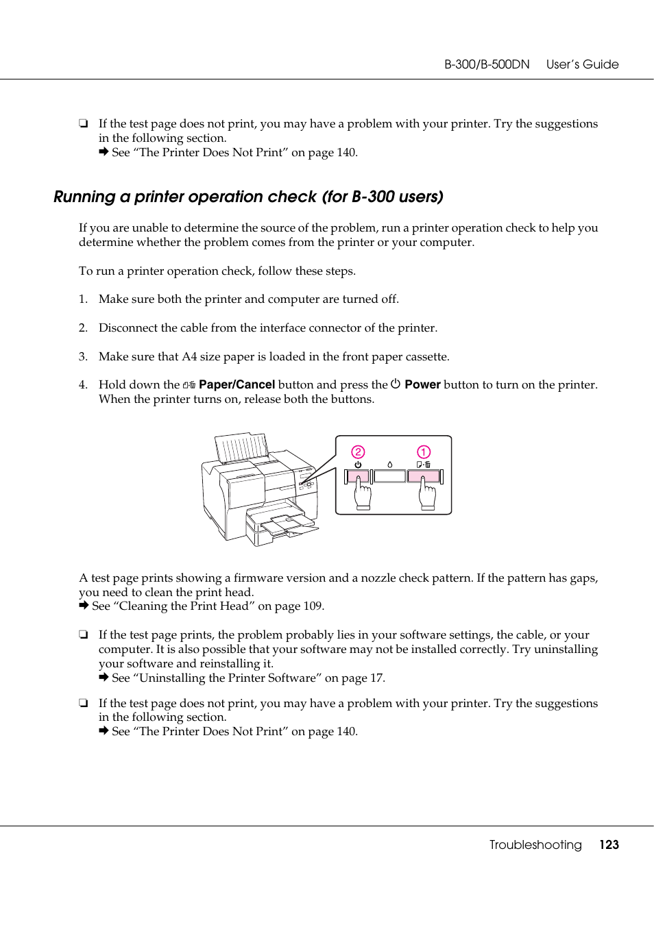 Epson B 500DN User Manual | Page 123 / 168