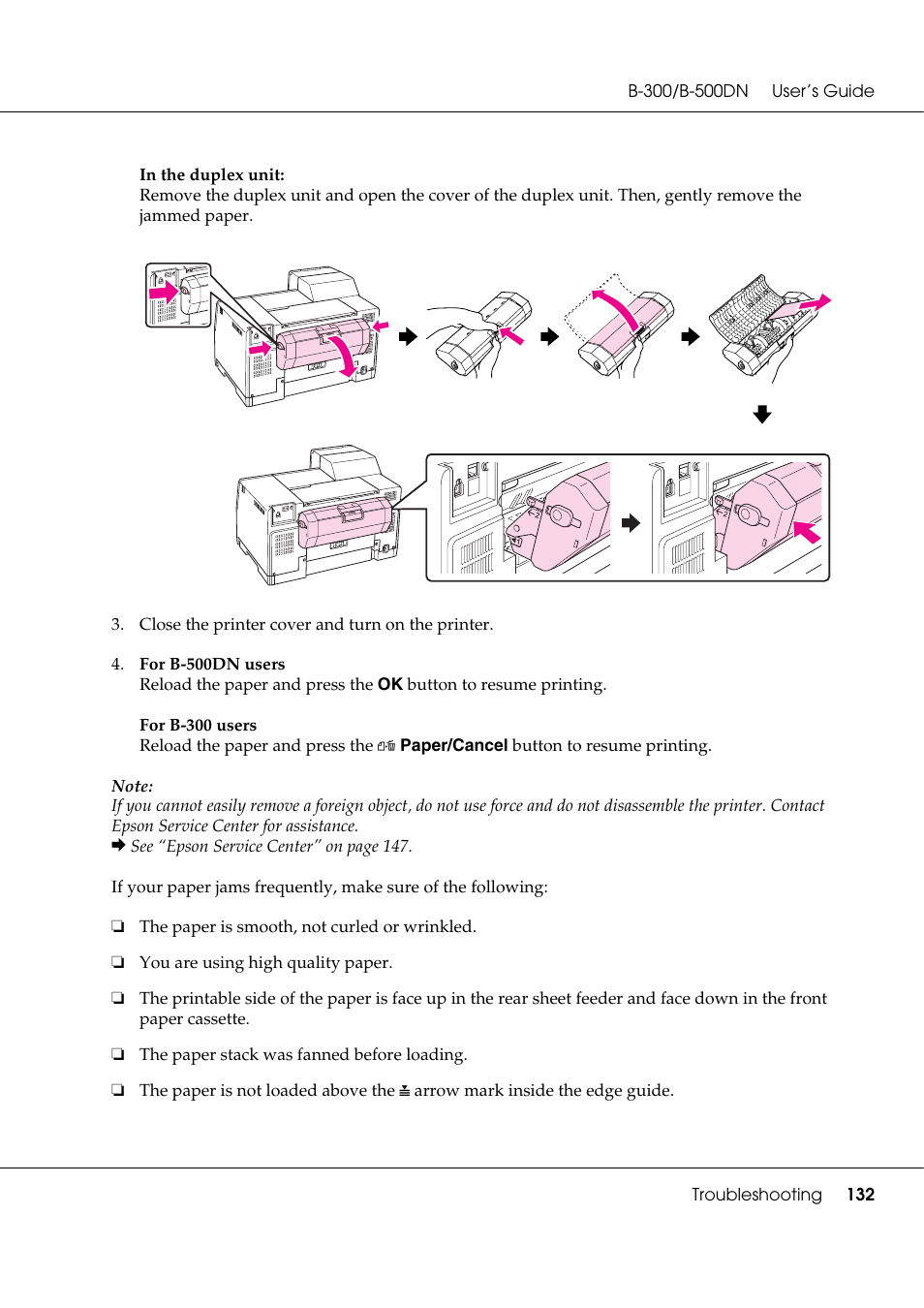 Epson B 500DN User Manual | Page 132 / 168