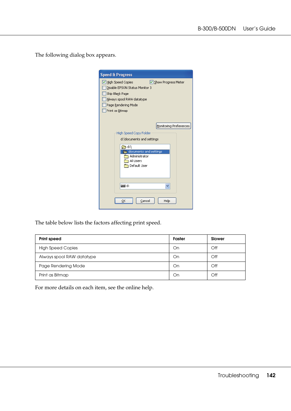 Epson B 500DN User Manual | Page 142 / 168