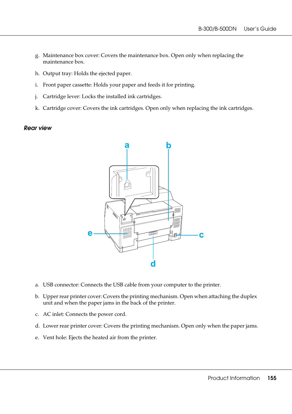 Epson B 500DN User Manual | Page 155 / 168