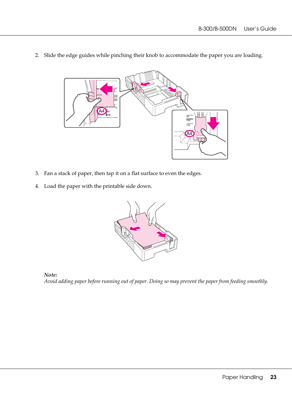 Epson B 500DN User Manual | Page 23 / 168