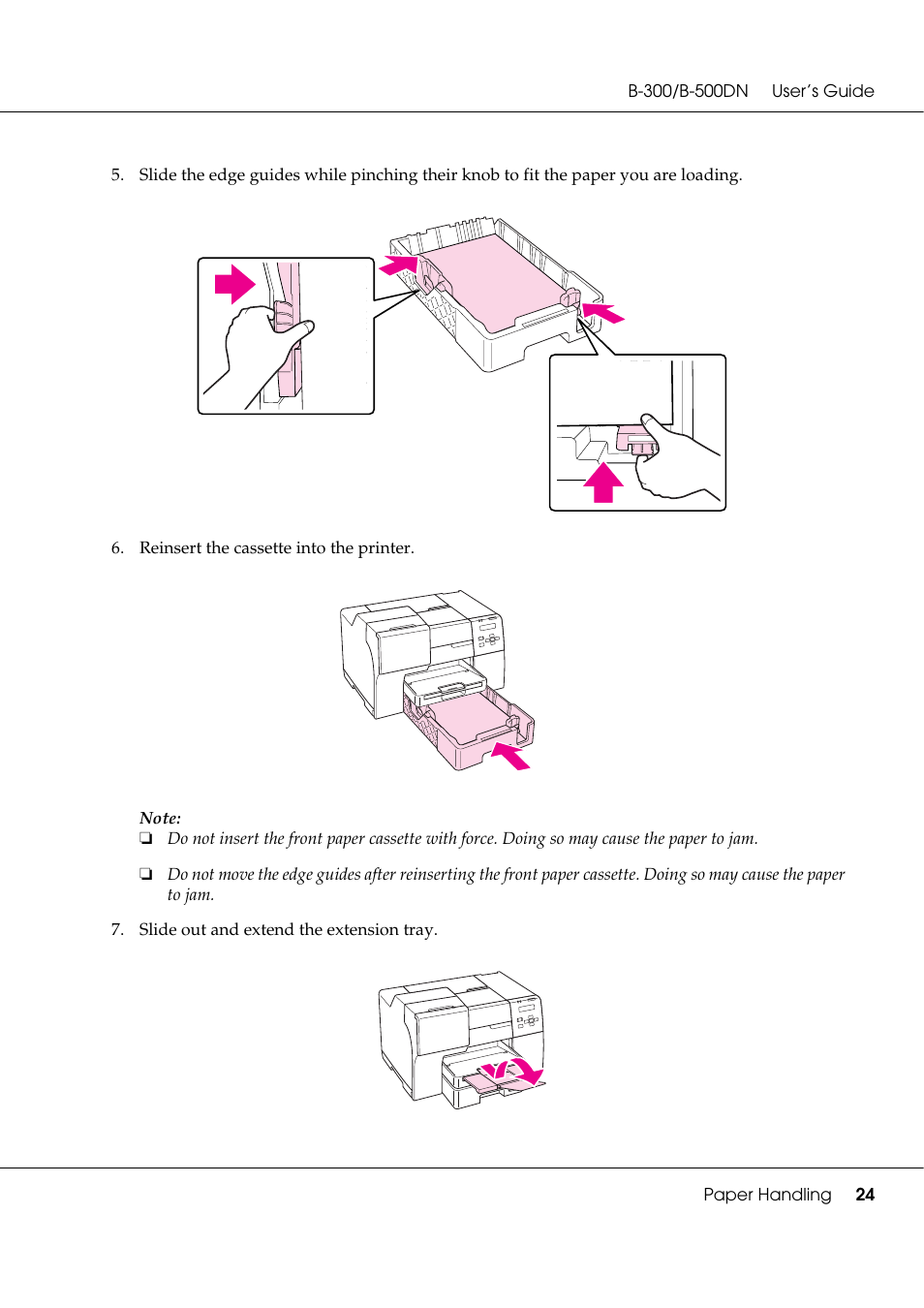 Epson B 500DN User Manual | Page 24 / 168
