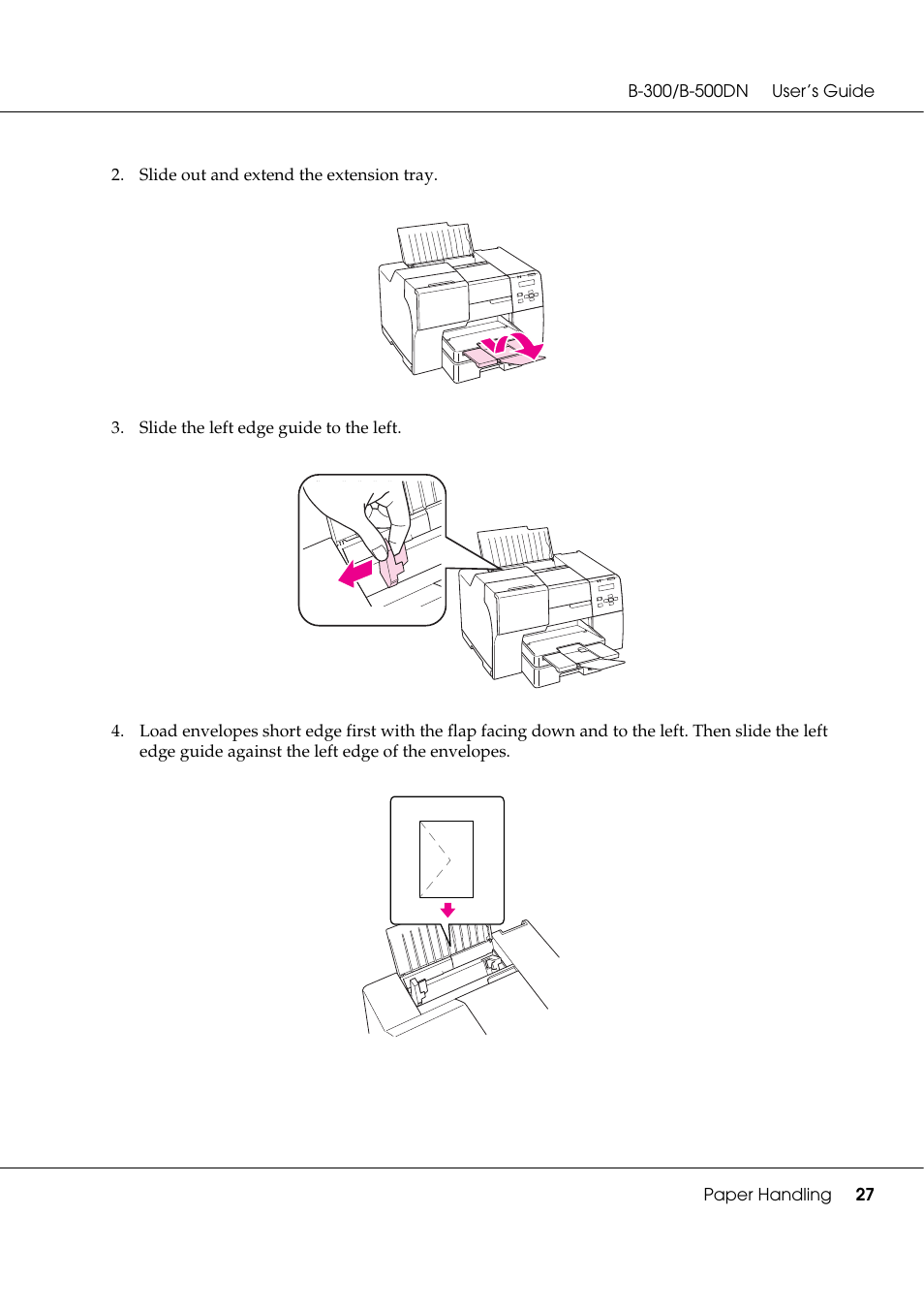 Epson B 500DN User Manual | Page 27 / 168