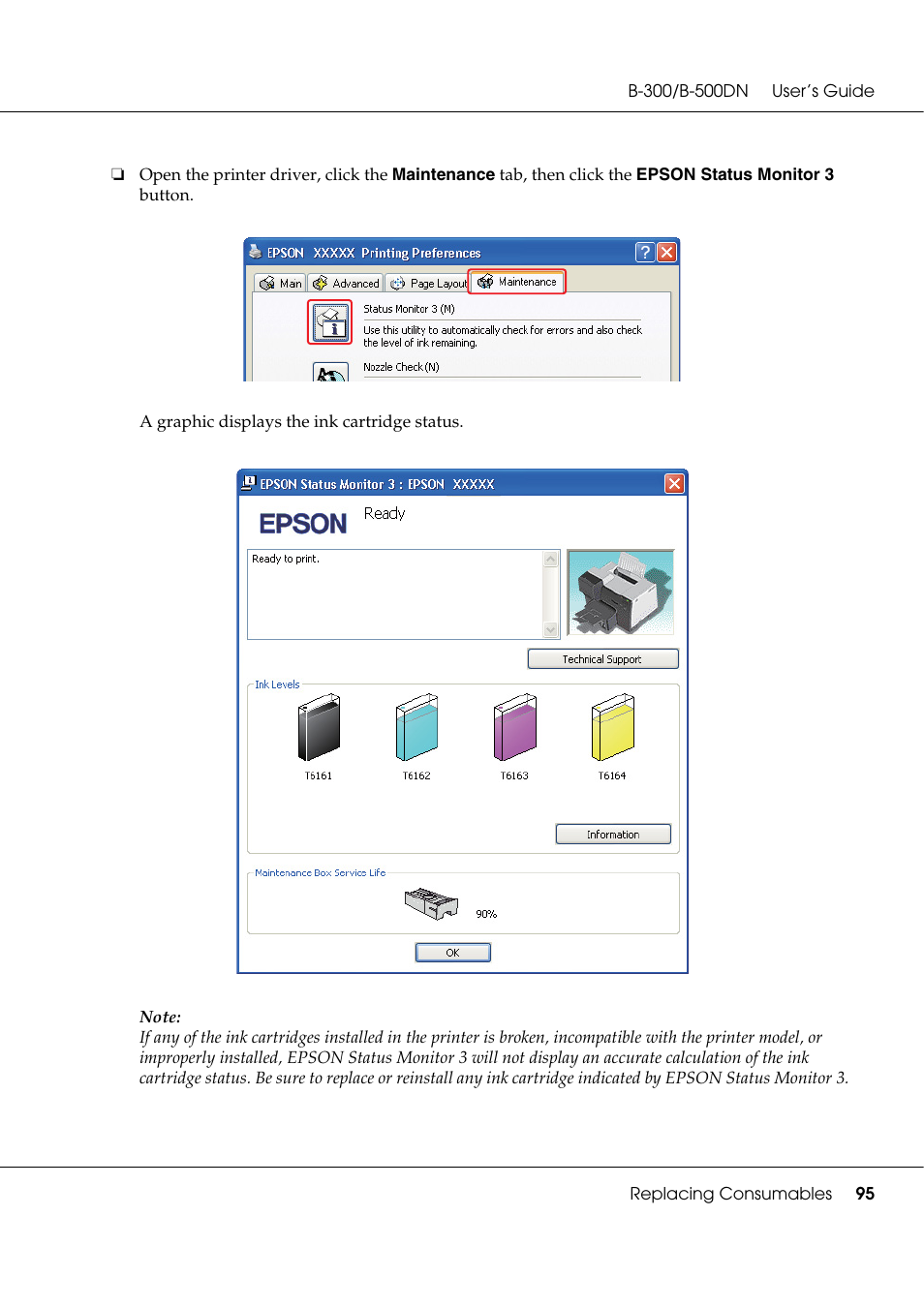 Epson B 500DN User Manual | Page 95 / 168