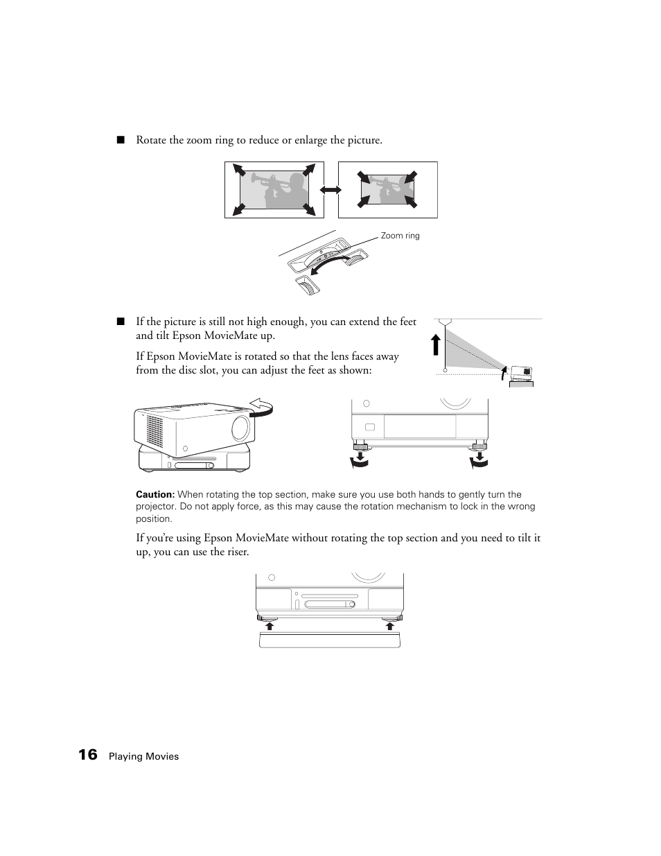 Epson MOVIEMATE 72 User Manual | Page 16 / 70