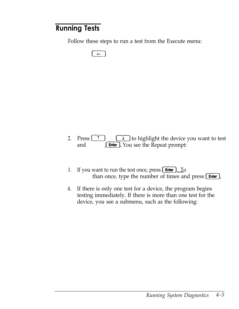 Running tests | Epson Endeavor User Manual | Page 114 / 197