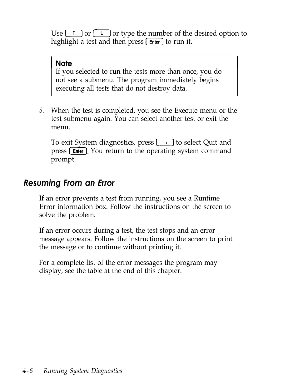 Resuming from an error | Epson Endeavor User Manual | Page 115 / 197