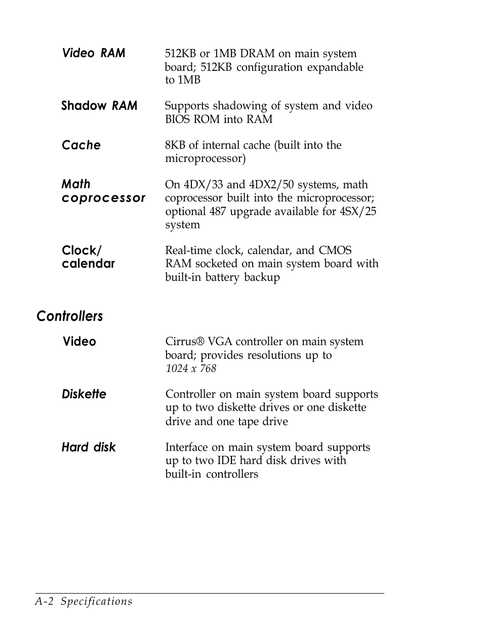 Controllers | Epson Endeavor User Manual | Page 156 / 197