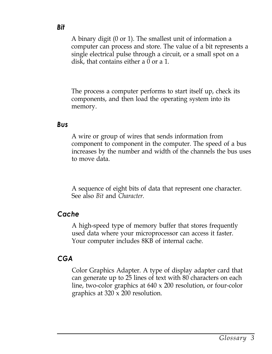 Byte | Epson Endeavor User Manual | Page 166 / 197