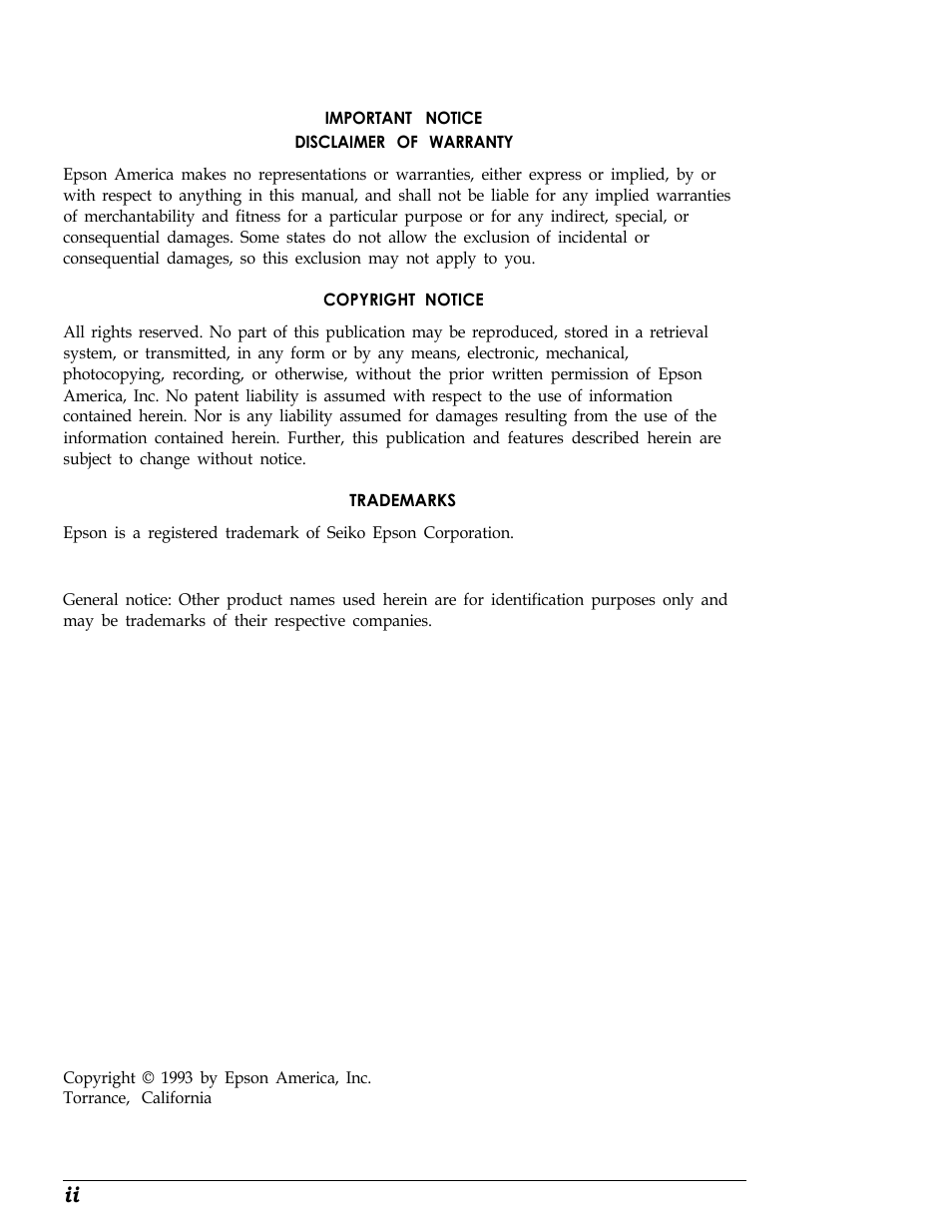 Epson Endeavor User Manual | Page 4 / 197