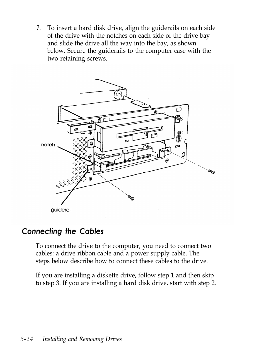 Connecting the cables | Epson Endeavor User Manual | Page 97 / 197