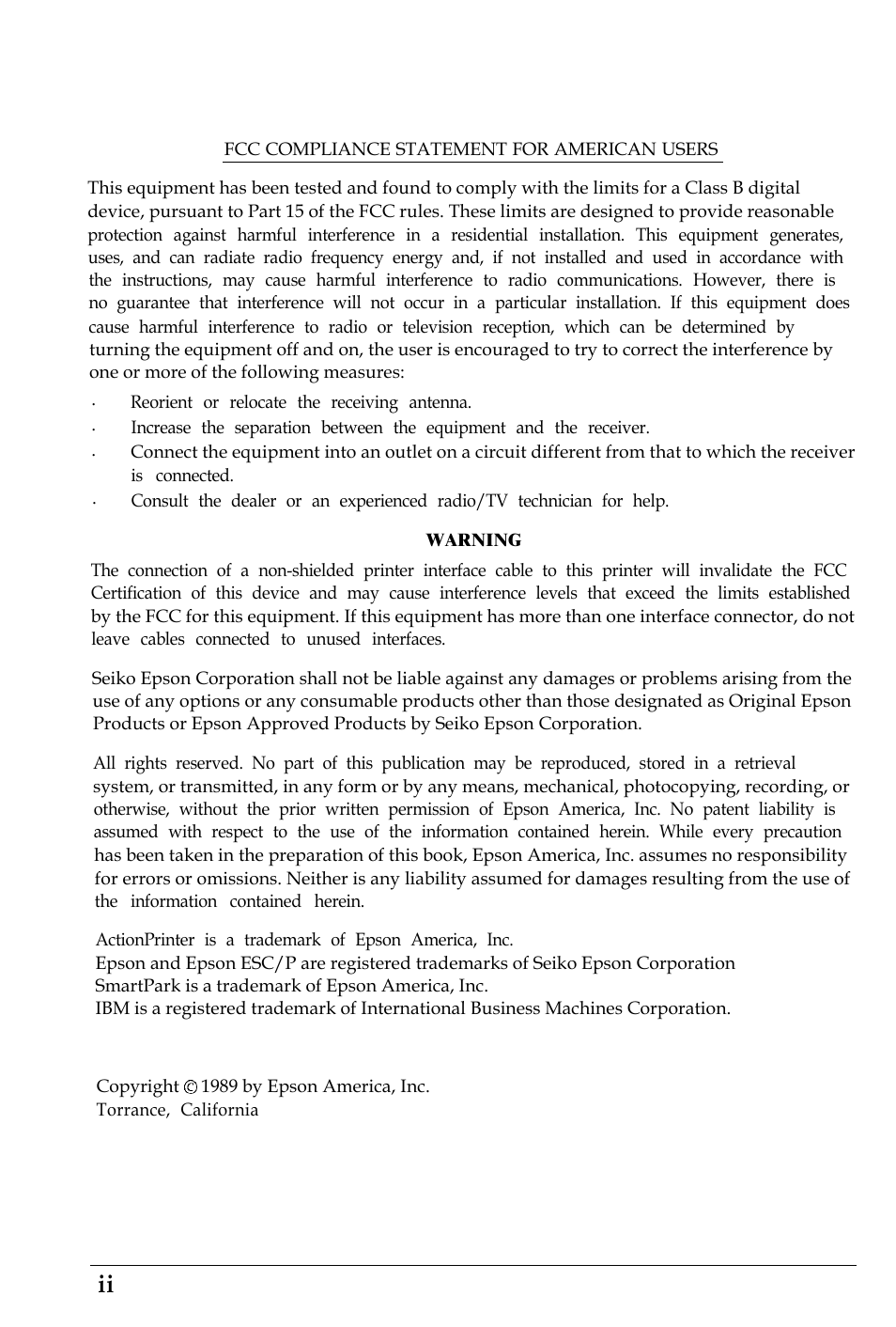 Epson 4500 User Manual | Page 11 / 317