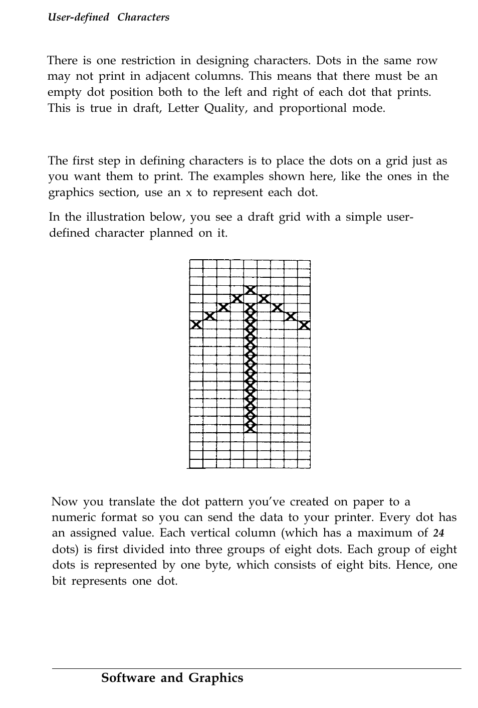 Defining your characters | Epson 4500 User Manual | Page 129 / 317
