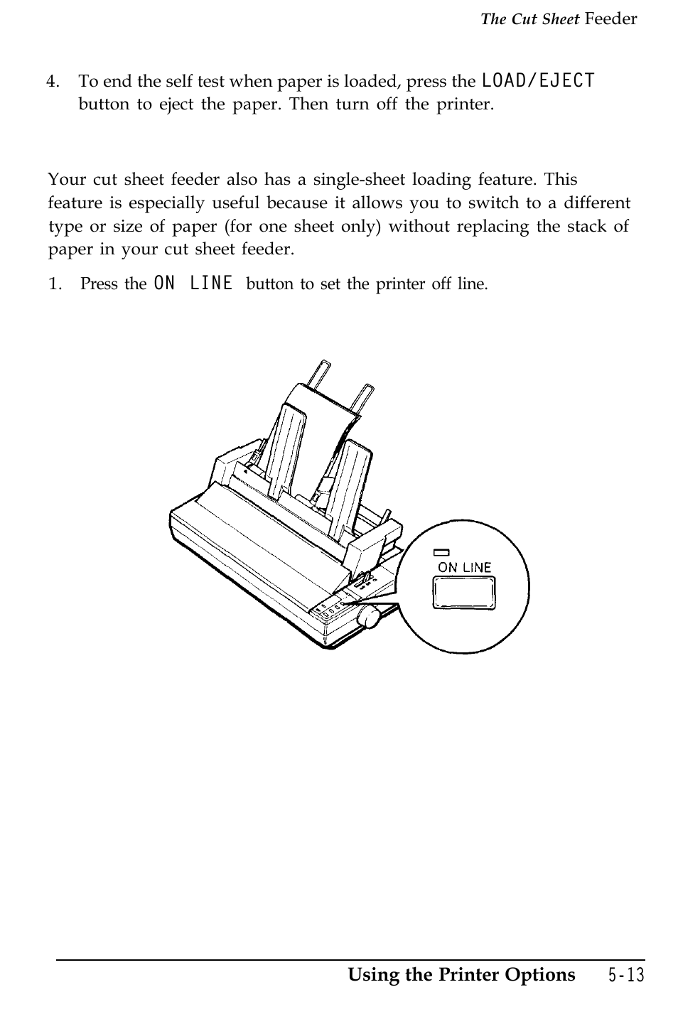 Single-sheet insertion | Epson 4500 User Manual | Page 151 / 317