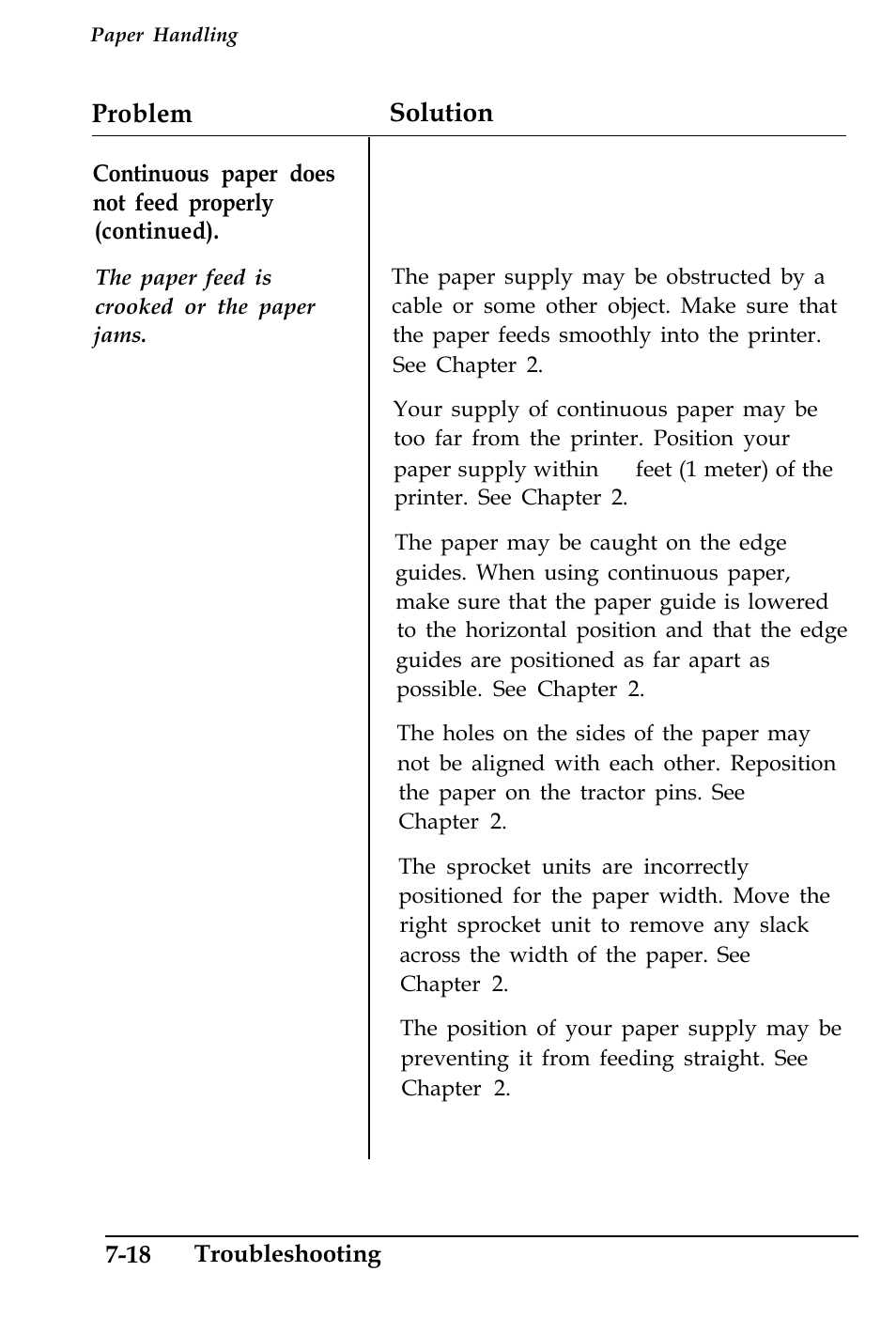 Problem solution | Epson 4500 User Manual | Page 220 / 317