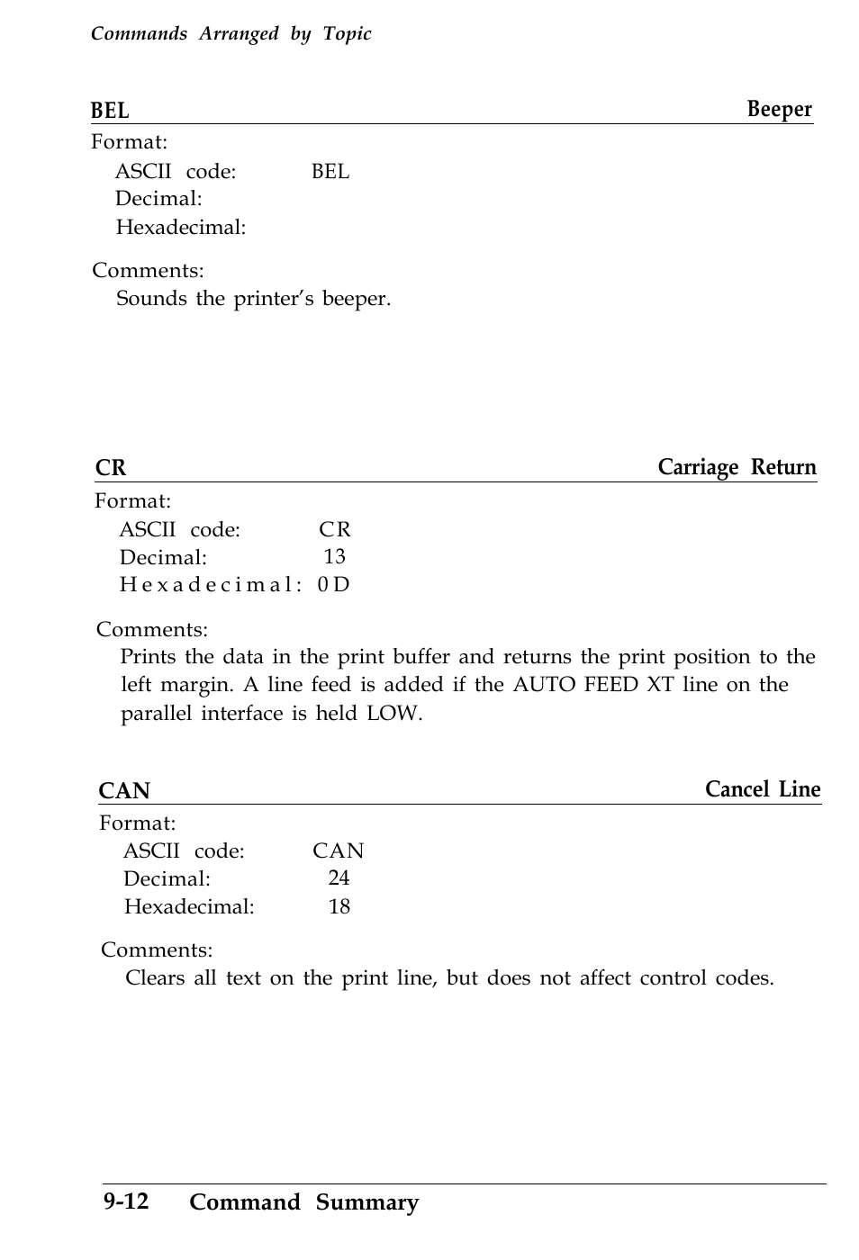 Data control | Epson 4500 User Manual | Page 263 / 317