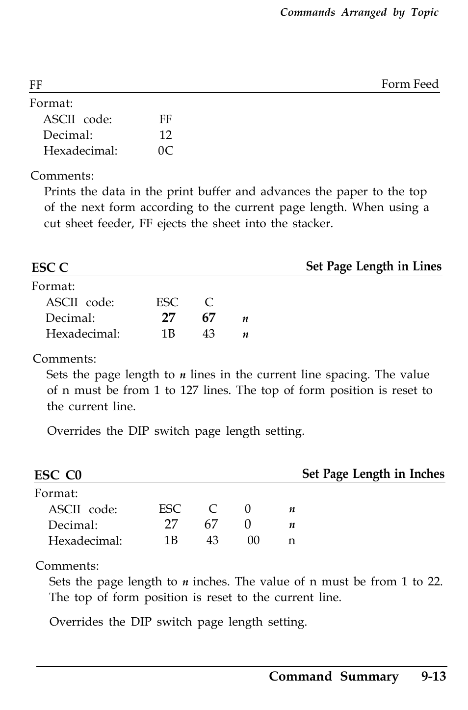 Vertical motion | Epson 4500 User Manual | Page 264 / 317