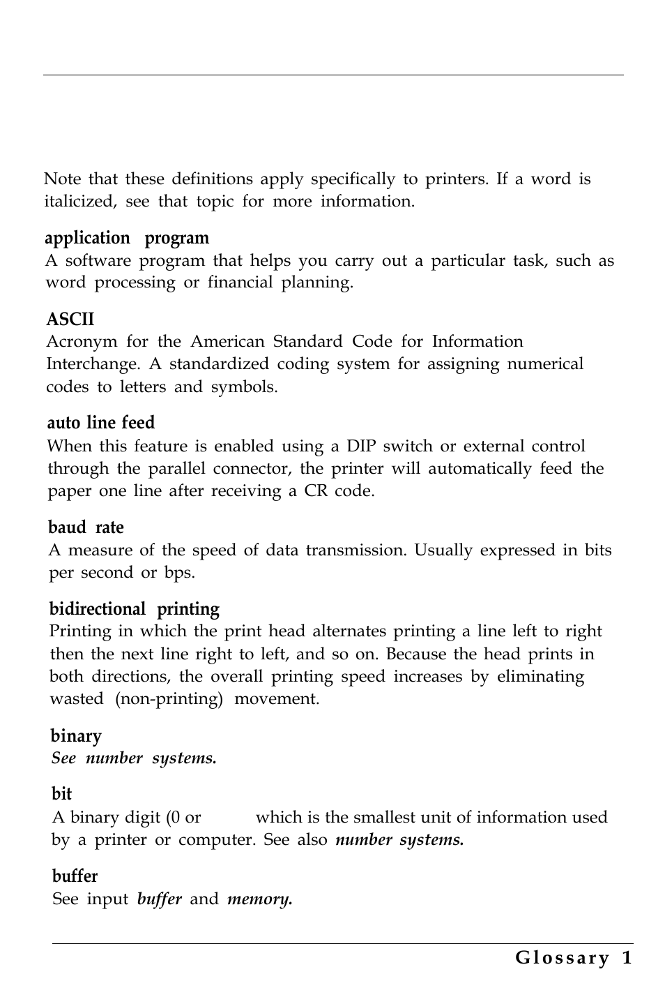 Glossary | Epson 4500 User Manual | Page 299 / 317