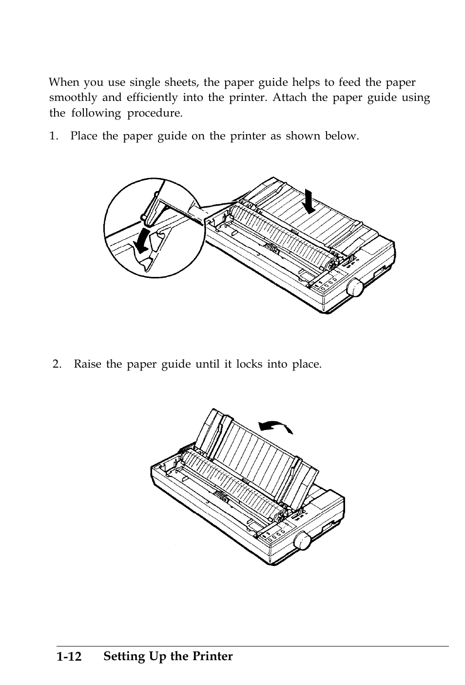 Attaching the paper guide | Epson 4500 User Manual | Page 34 / 317