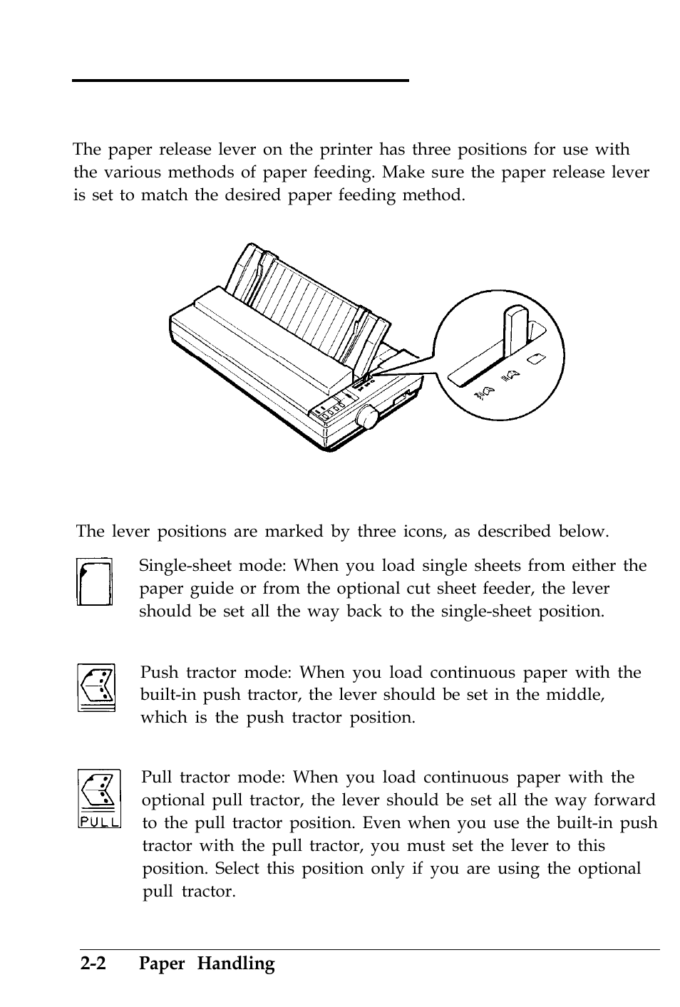 Selecting a paper feeding method | Epson 4500 User Manual | Page 50 / 317