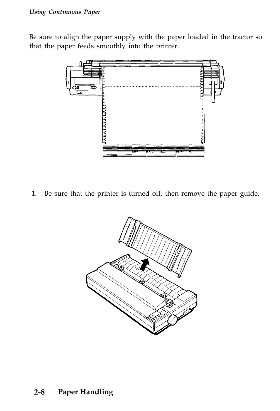 Loading continuous paper | Epson 4500 User Manual | Page 56 / 317